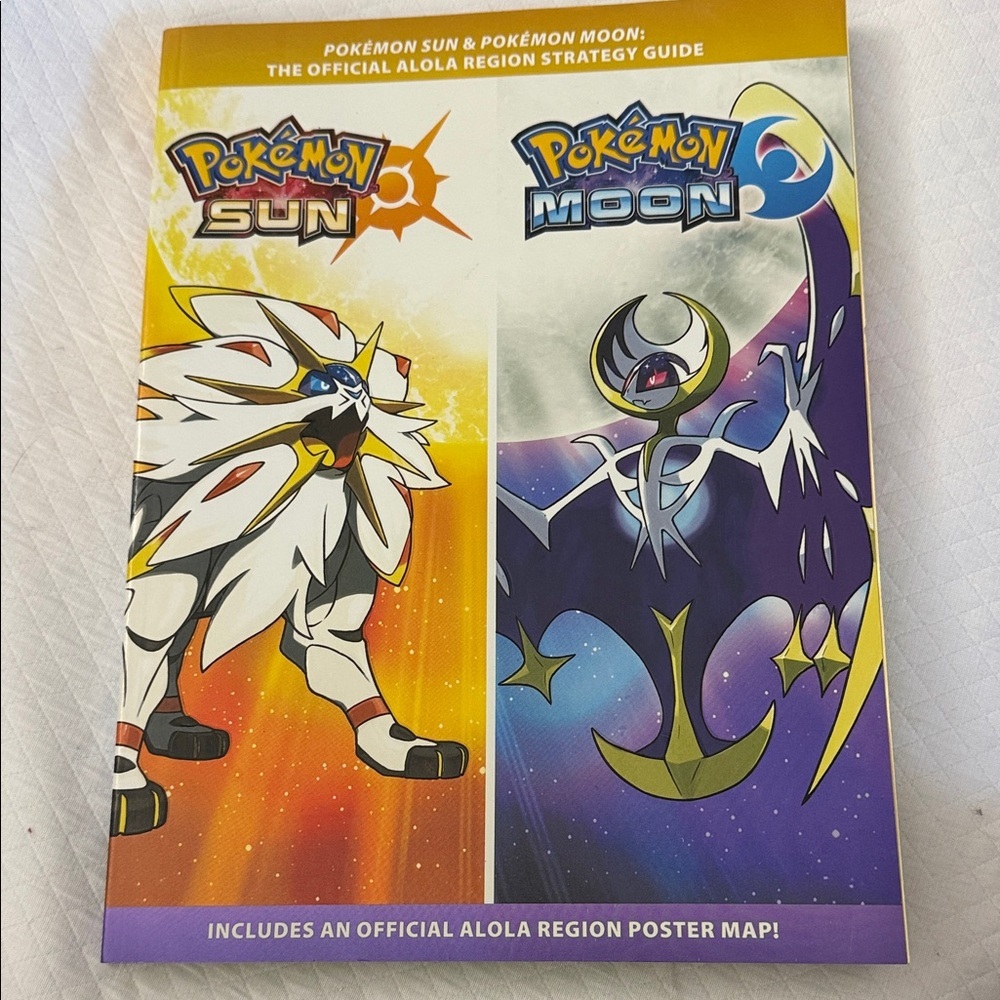 Pokemon Sun and Moon Strategy Guide with Map like new!